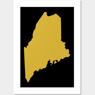 Maine state map Posters and Art